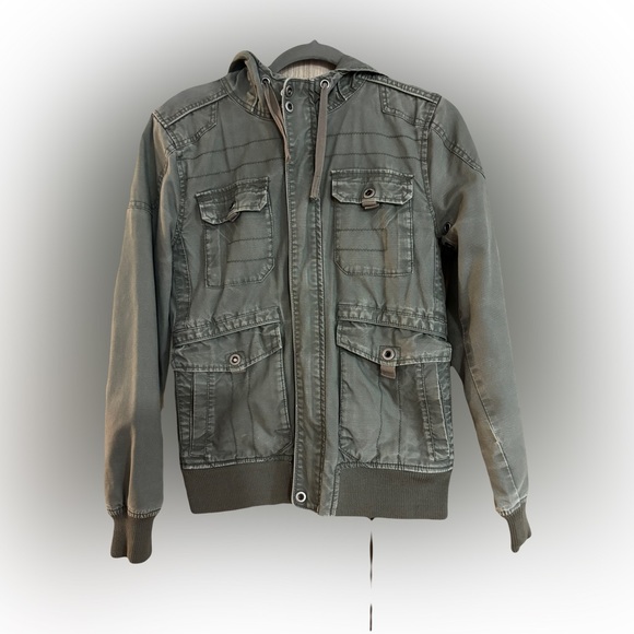 H&M Army Green Men’s Jacket - Small - Picture 2 of 4